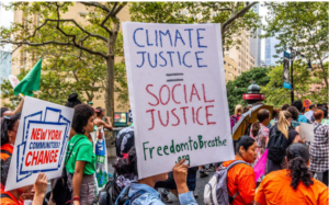 Climate Justice Protest Sign